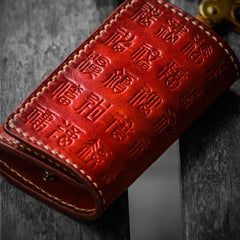Handmade Leather Tooled Mens Cool Car Key Wallet Car Key Holder Car KeyChain for Men