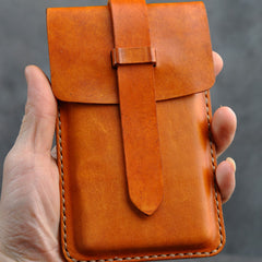 Handmade Leather Belt Pouch Mens Waist Bag Phone holsters for Men - iwalletsmen