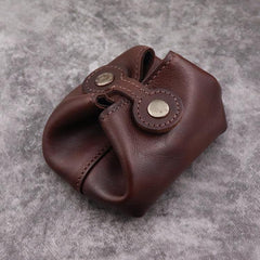 Black Women Mens Leather Coin Purse Coin Pouch Change Case Mini Leather Pouch For Men and Women - iwalletsmen