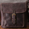 Handmade Leather Mens Cool Shoulder Bag Messenger Bag Chest Bag Bike Bag Cycling Bag for men