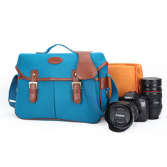 Green Washed CANVAS MENSCANON CAMERA Side Bag NIKON CAMERA Shoulder BAG DSLR CAMERA Messenger BAG FOR MEN - iwalletsmen
