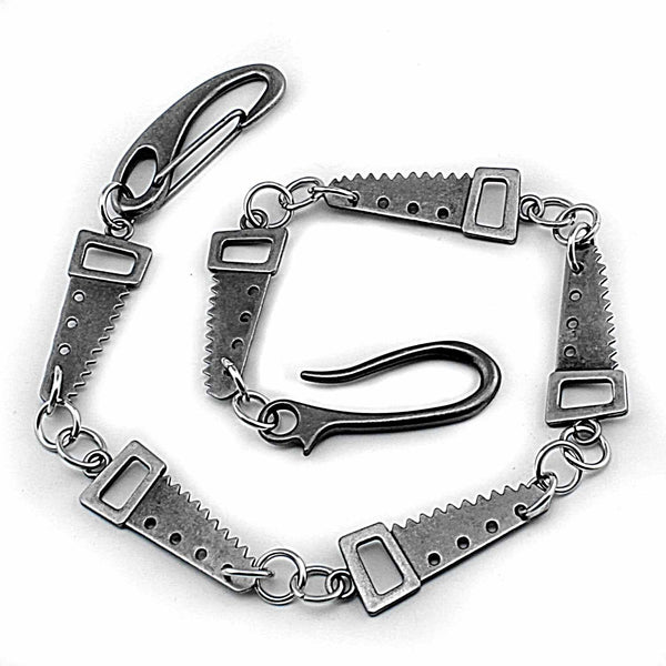 Cool SAW Silver Punk Pants Chain Wallet Chain Jeans Chain Jean Chain Biker Wallet Chain For Men - iwalletsmen