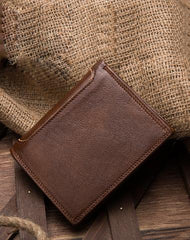 Leather Slim Small Mens Wallet Bifold billfold Wallet for Men - iwalletsmen