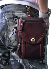 Cool Leather Belt Pouch for Men CELL PHONE HOLSTER Waist Bags BELT BAG For Men - iwalletsmen