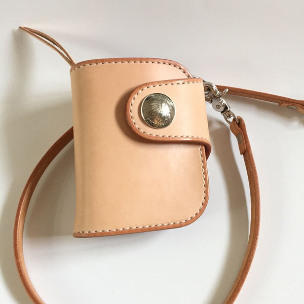 Handmade Leather Biker Wallet Mens Cool billfold Chain Wallet Trucker Wallet with Chain