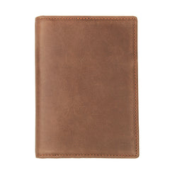 Slim RFID Men's Leather Bifold Passport Wallet Travel Wallet Ticket Wallet For Men - iwalletsmen