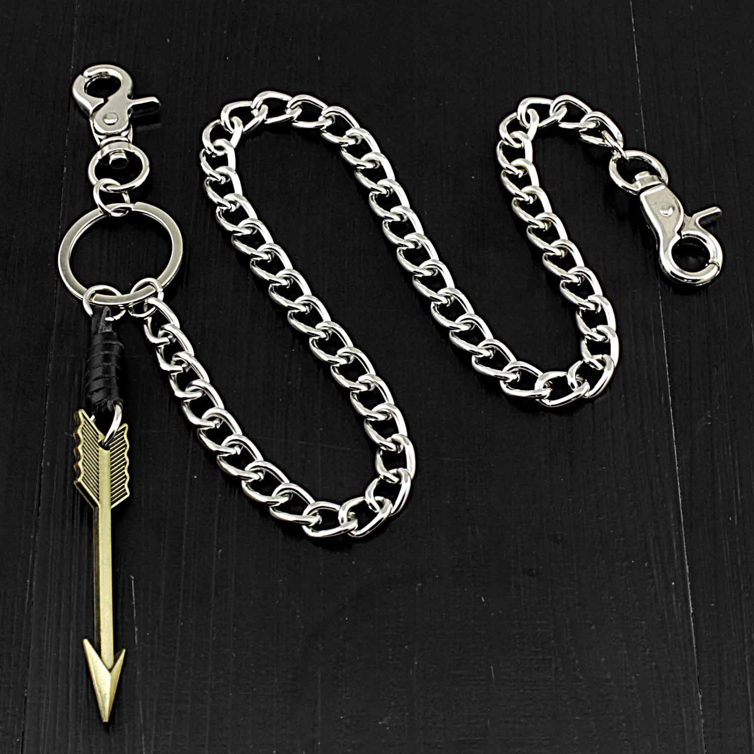 Arrow Charm Silver Punk Pants Chain Fashion Wallet Chain Biker Wallet Chain For Men - iwalletsmen