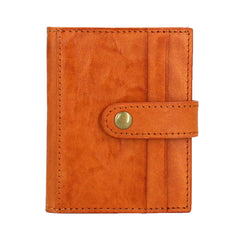 Leather Mens Front Pocket Wallet Card Wallet Small Slim Wallet Change Wallet for Men - iwalletsmen