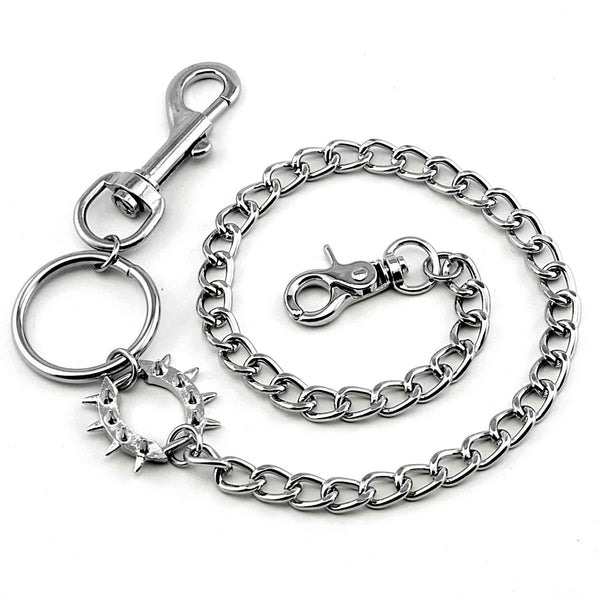 Badass Silver Punk Mens Wallet Chain Pants Chain Long Biker Wallet CHain For Men - iwalletsmen