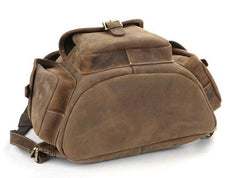 Cool Leather Mens Backpacks Travel Backpack Leather School Backpack for Men - iwalletsmen