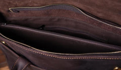 Genuine Leather Mens Cool Messenger Bag Briefcase Work Bag Business Bag for men