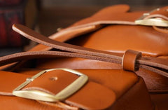 Handmade Leather Mens Cool Shoulder Bag Messenger Bag Chest Bag Bike Bag Cycling Bag for men