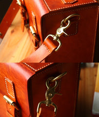 Cool Handmade Leather Mens Small Messenger Bag Camera Bag for men - iwalletsmen