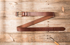 Handmade Cool Leather Mens Belt Leather Belt for Men - iwalletsmen