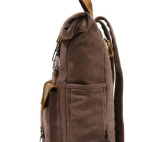 Cool Canvas Mens Travel Backpack Canvas School Backpack Laptop Backpack for Men - iwalletsmen