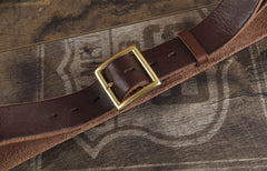 Genuine Leather Punk Rock Biker Trucker Mens Belt Men Black Coffee Belt for Men