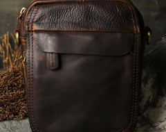 Small Mens Leather Belt Pouch Side Bag Belt Case Waist Pouch Holster for Men - iwalletsmen