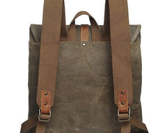 Cool Waxed Canvas Mens School Backpack Canvas Travel Backpack Canvas Backpack for Men - iwalletsmen