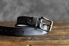 Handmade Leather Mens Leather Men Distress Brown Black Belt for Men Cool Leather Belt
