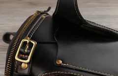 Leather Belt Pouch Mens Small Cases Waist Bag Hip Pack Belt Bag Fanny Pack Bumbag for Men