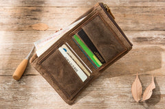 Cool Canvas Mens Small Wallet Bifold Vintage billfold Wallets for Men - iwalletsmen
