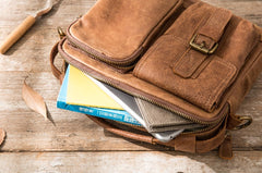 Cool Leather Small Mens Messenger Bags Small Shoulder Bags  for Men - iwalletsmen