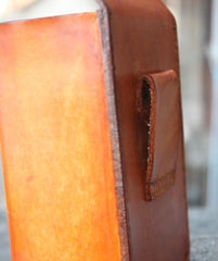 Handmade Brown Leather Belt Pouch Mens Waist Bag CIGARETTE Pouch for Men - iwalletsmen