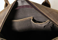 Handmade Leather Mens Cool Backpack Bag Messenger Bag Briefcase Work Bag Laptop Bag for men