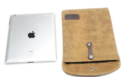 Cool Waxed Canvas Mens iPad Case iPad Air Case 10 inch for Men - iwalletsmen