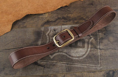 Genuine Leather Punk Rock Biker Trucker Mens Belt Men Black Coffee Belt for Men