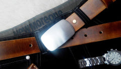 Handmade Vintage Brown Leather Mens Belt Leather Belt for Men - iwalletsmen