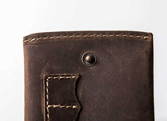Handmade Vintage Leather Men Small Bifold Wallet Wallet for Men - iwalletsmen