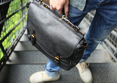 Cool Leather Mens Briefcase Messenger Bag Handbag Shoulder Bag for men - iwalletsmen