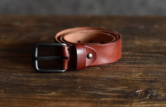 Handmade Leather Mens Leather Men Distress Vintage Brown Black Belt for Men Cool Leather Belt