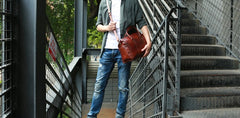 Vintage Leather Cool Mens Handbag Shoulder Bag Travel Bag for men - iwalletsmen