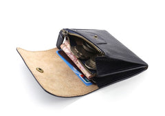 Leather Mens Front Pocket Wallet Small Wallet Card Wallet Change Wallet for Men - iwalletsmen
