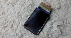 Mens Leather Slim Front Pocket Wallets Leather Cards Wallet for Men - iwalletsmen