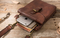 Cool Leather Coffee Belt Pouches Mens Waist Bag Shoulder Bag for Men - iwalletsmen