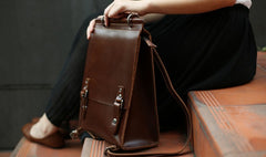 Cool Mens Leather Backpacks Travel Backpack School Backpacks for Men - iwalletsmen