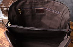 Genuine Leather Mens Cool Messenger Bag Briefcase Work Bag Business Bag for men