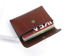 Leather Mens Front Pocket Wallet Small Wallet Card Wallet Change Wallets for Men - iwalletsmen