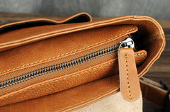Genuine Leather Mens Cool Backpack Sling Bag Large Black Travel Bag Hiking Bag for men
