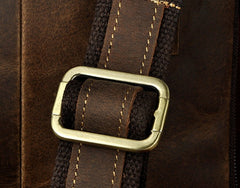 Mens Leather Small COURIER BAG Side Bag Waist Pouch Holster Belt Case Belt Pouch for Men - iwalletsmen