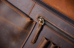Genuine Leather Mens Cool Messenger Bag Briefcase Work Bag Business Bag for men