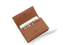 Leather Mens Card Wallet Front Pocket Wallet Small Slim Wallets Change Wallet for Men - iwalletsmen