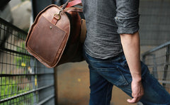 Cool Leather Mens Weekender Bags Travel Bag Duffle Bags Overnight Bag for men - iwalletsmen