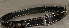 Handmade Genuine Custom Punk Biker Leather Mens Leather Men Belt for Men - iwalletsmen