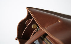 Handmade Leather Mens Tote Bag Cool Messenger Bag Tote Bag Handbag Shoulder Bag for men