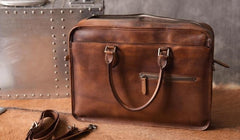Genuine Leather Mens Cool Messenger Bag Briefcase Work Bag Business Bag for men