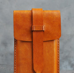 Handmade Leather Belt Pouch Mens Waist Bag Phone holsters for Men - iwalletsmen